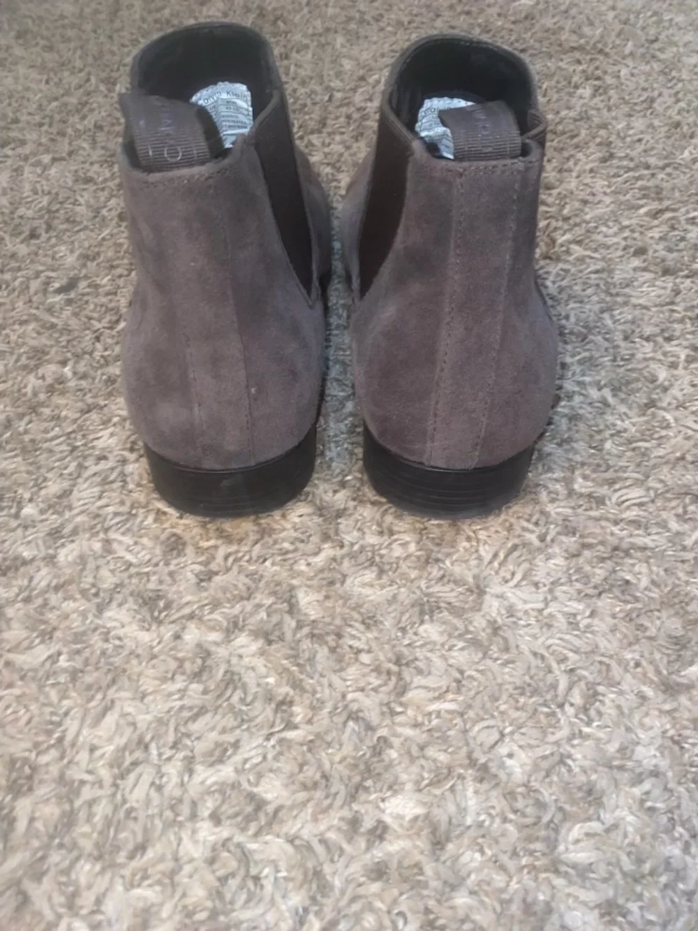 Calvin Klein Men's Gray Suede Chukka Boots